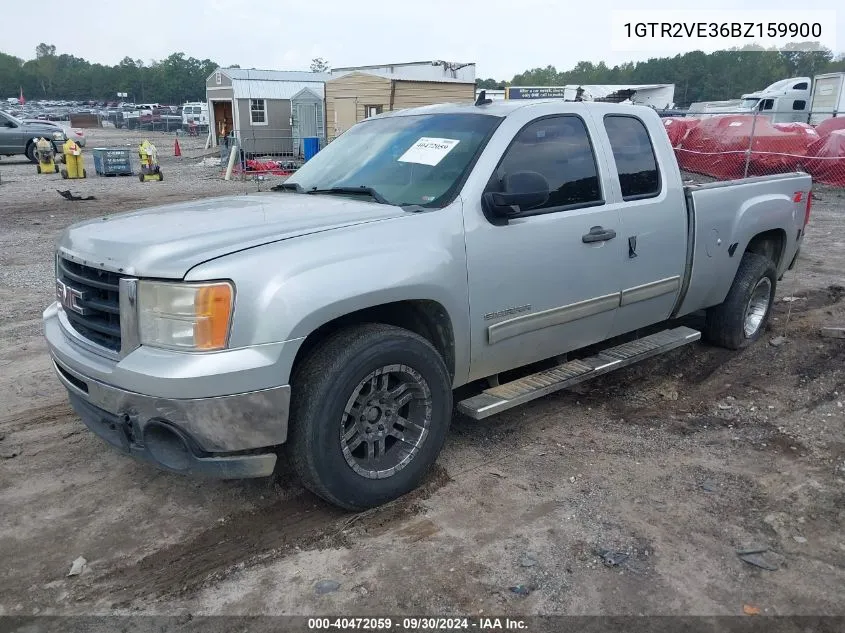 2011 GMC Sierra 1500 Sle VIN: 1GTR2VE36BZ159900 Lot: 40472059