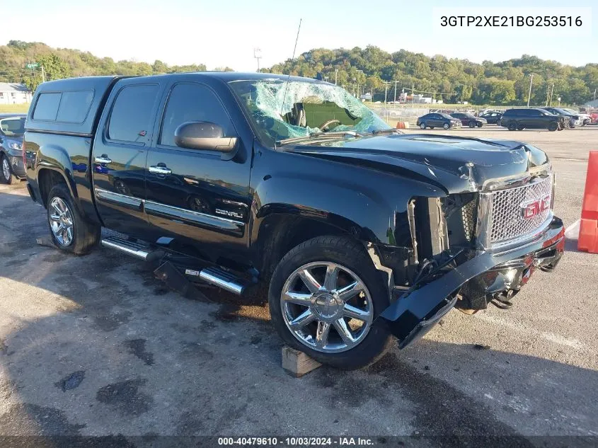 2011 GMC Sierra 1500 Denali VIN: 3GTP2XE21BG253516 Lot: 40479610