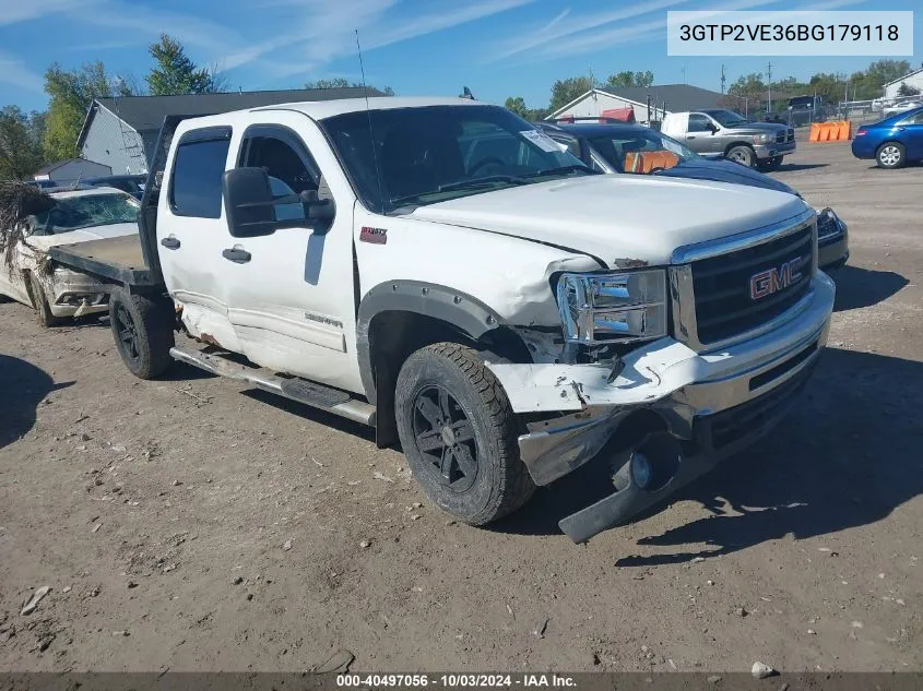 2011 GMC Sierra 1500 Sle VIN: 3GTP2VE36BG179118 Lot: 40497056