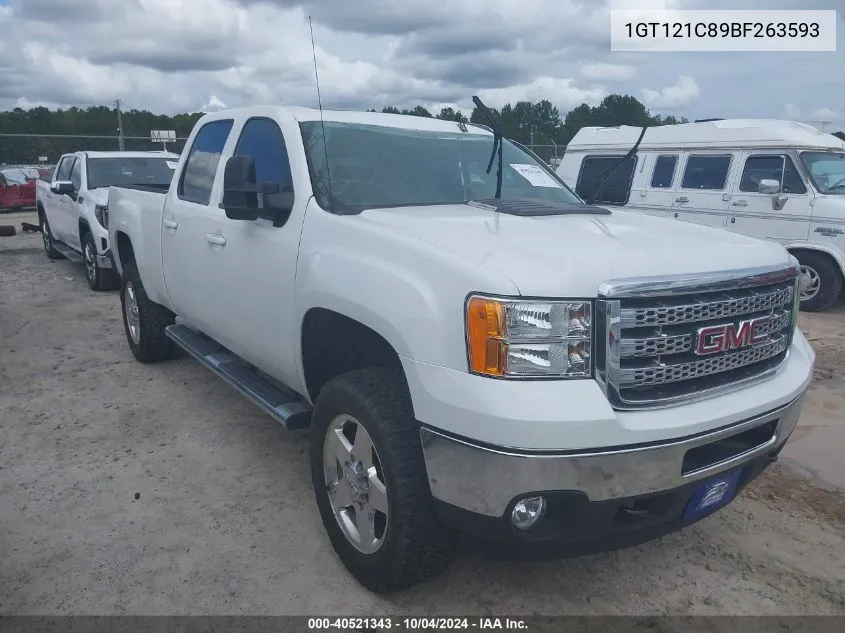 2011 GMC Sierra 2500Hd Slt VIN: 1GT121C89BF263593 Lot: 40521343