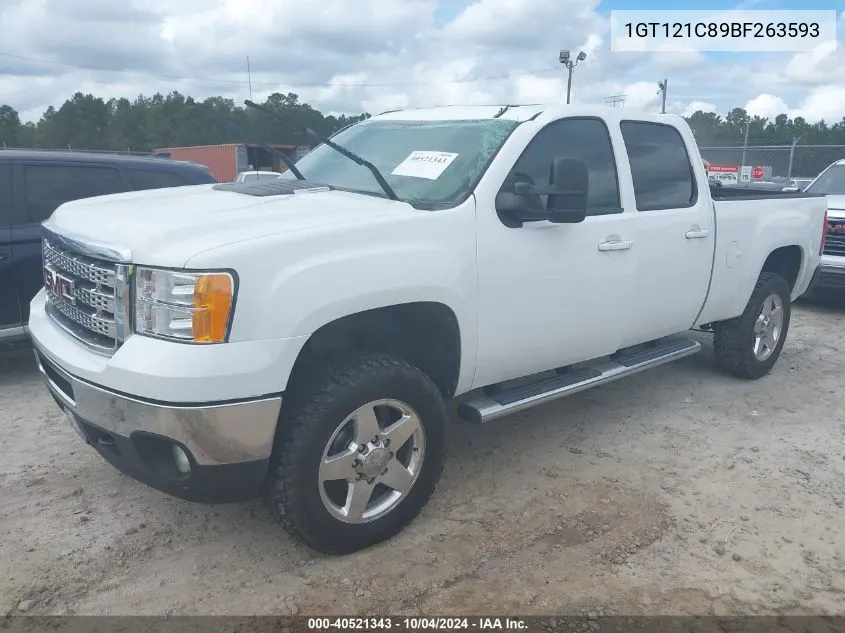 2011 GMC Sierra 2500Hd Slt VIN: 1GT121C89BF263593 Lot: 40521343