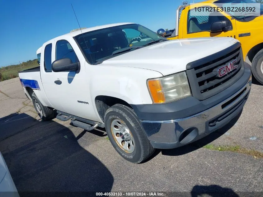 2011 GMC Sierra K1500 VIN: 1GTR2TE31BZ268592 Lot: 40533133