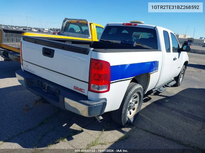 2011 GMC Sierra K1500 VIN: 1GTR2TE31BZ268592 Lot: 40533133