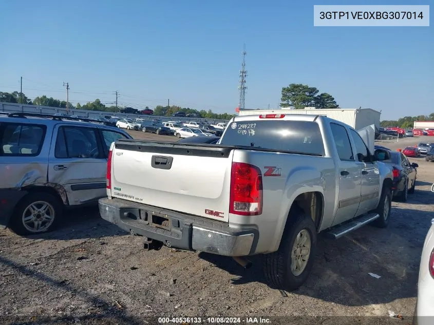 2011 GMC Sierra C1500 Sle VIN: 3GTP1VE0XBG307014 Lot: 40536133