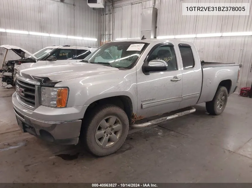 1GTR2VE31BZ378005 2011 GMC Sierra 1500 Sle