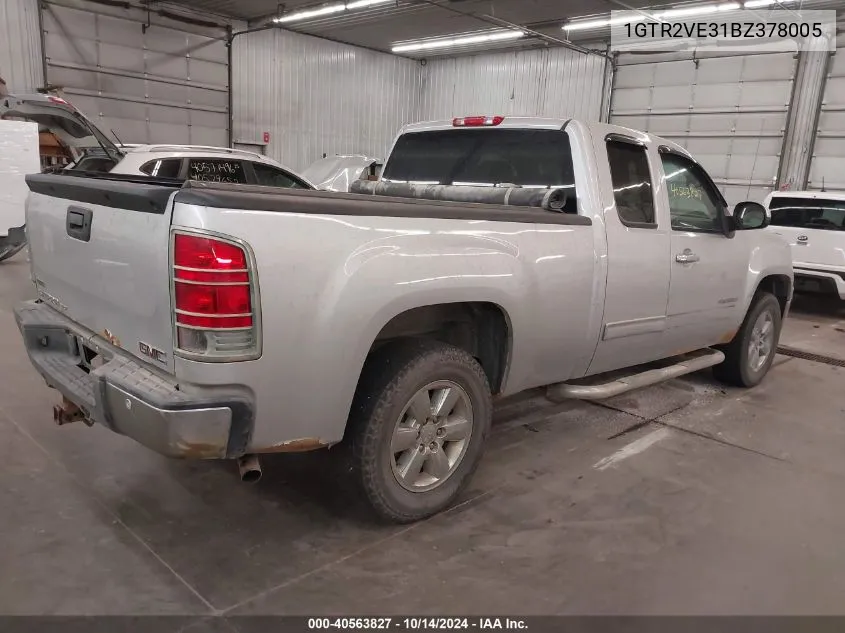 2011 GMC Sierra 1500 Sle VIN: 1GTR2VE31BZ378005 Lot: 40563827