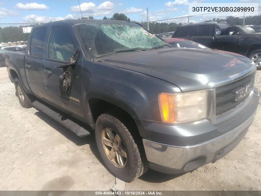 2011 GMC Sierra 1500 Sle VIN: 3GTP2VE30BG289890 Lot: 40604163