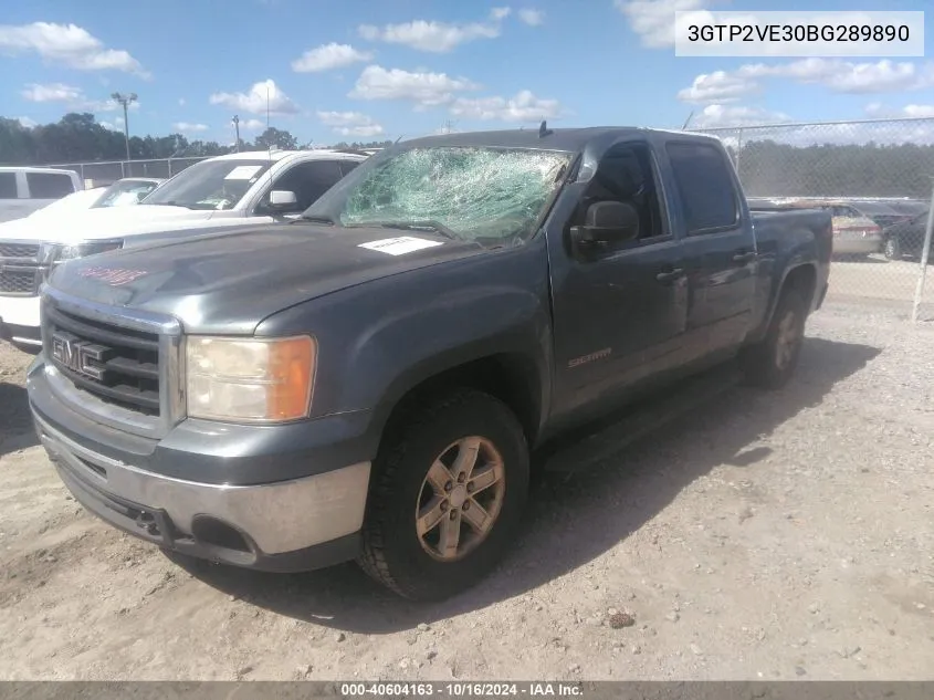 2011 GMC Sierra 1500 Sle VIN: 3GTP2VE30BG289890 Lot: 40604163