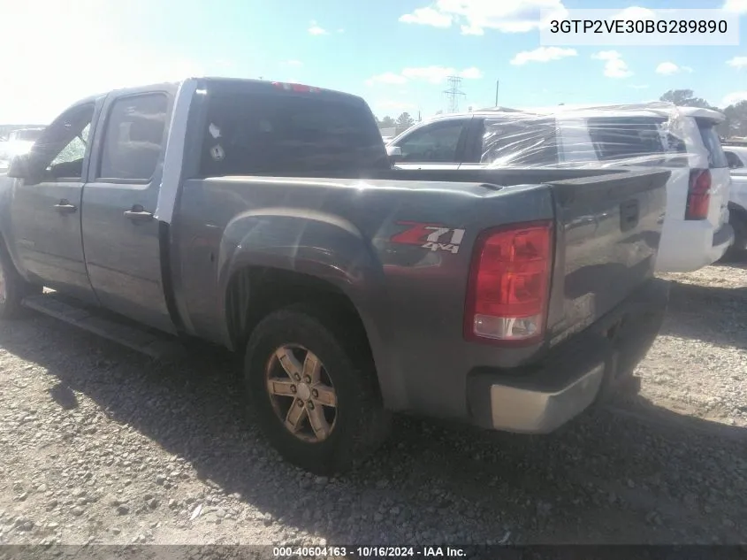 2011 GMC Sierra 1500 Sle VIN: 3GTP2VE30BG289890 Lot: 40604163