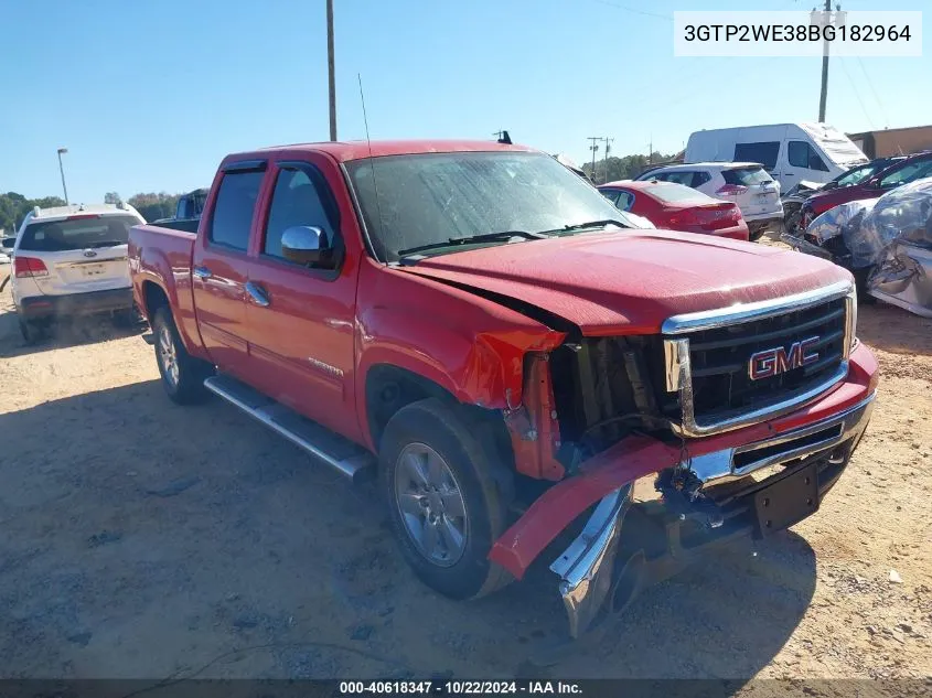 2011 GMC Sierra 1500 Slt VIN: 3GTP2WE38BG182964 Lot: 40618347