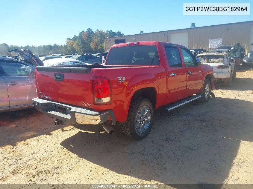 2011 GMC Sierra 1500 Slt VIN: 3GTP2WE38BG182964 Lot: 40618347