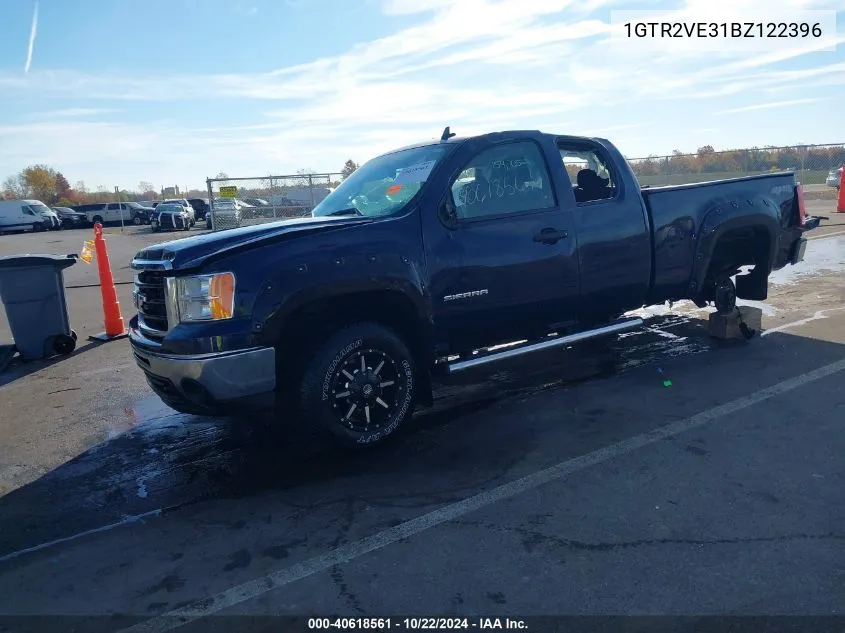 1GTR2VE31BZ122396 2011 GMC Sierra 1500 Sle