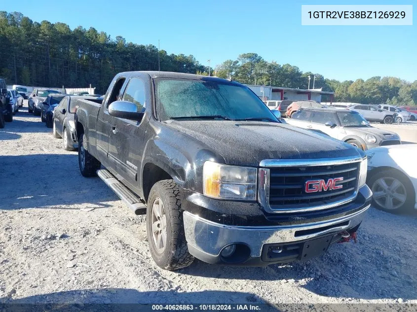 2011 GMC Sierra 1500 Sle VIN: 1GTR2VE38BZ126929 Lot: 40626863