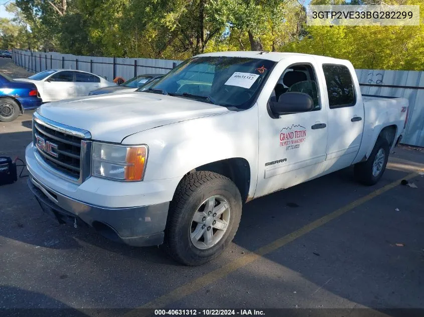 2011 GMC Sierra 1500 Sle VIN: 3GTP2VE33BG282299 Lot: 40631312