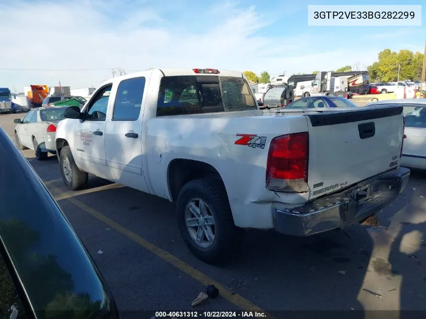 2011 GMC Sierra 1500 Sle VIN: 3GTP2VE33BG282299 Lot: 40631312