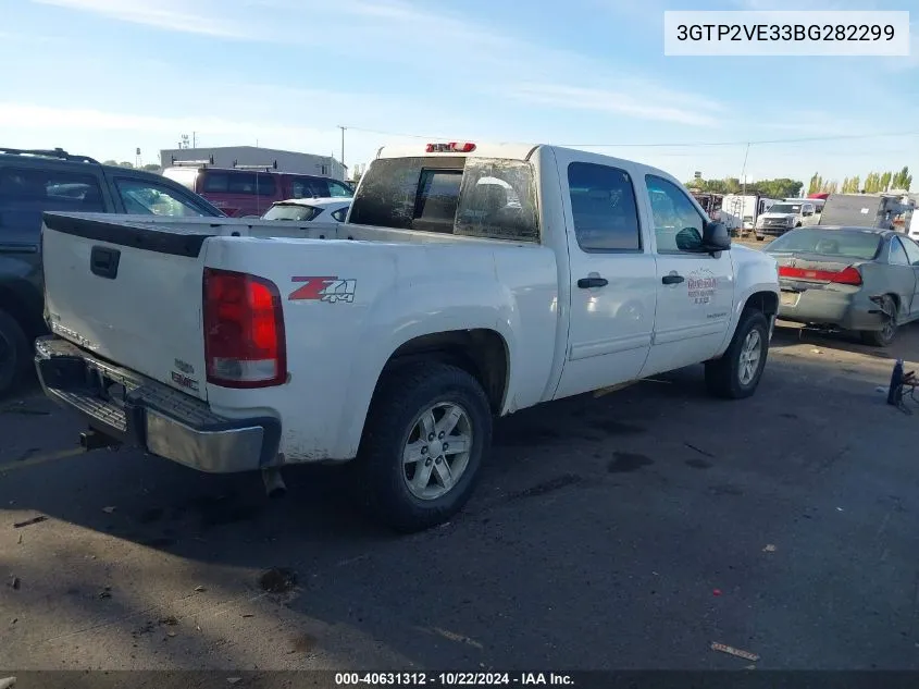 2011 GMC Sierra 1500 Sle VIN: 3GTP2VE33BG282299 Lot: 40631312