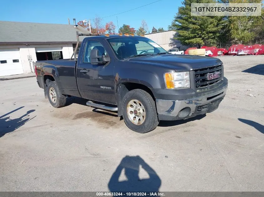 2011 GMC Sierra 1500 Work Truck VIN: 1GTN2TE04BZ332967 Lot: 40633244