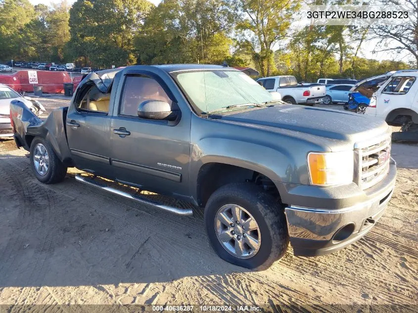 2011 GMC Sierra 1500 Slt VIN: 3GTP2WE34BG288523 Lot: 40636287