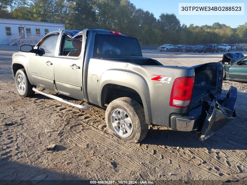 2011 GMC Sierra 1500 Slt VIN: 3GTP2WE34BG288523 Lot: 40636287