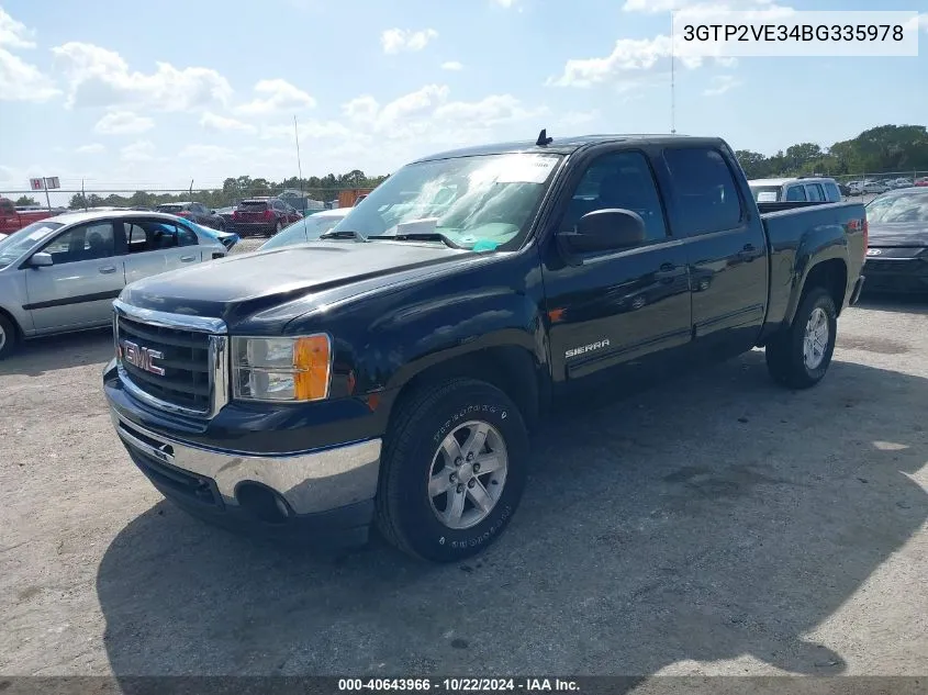 2011 GMC Sierra 1500 Sle VIN: 3GTP2VE34BG335978 Lot: 40643966