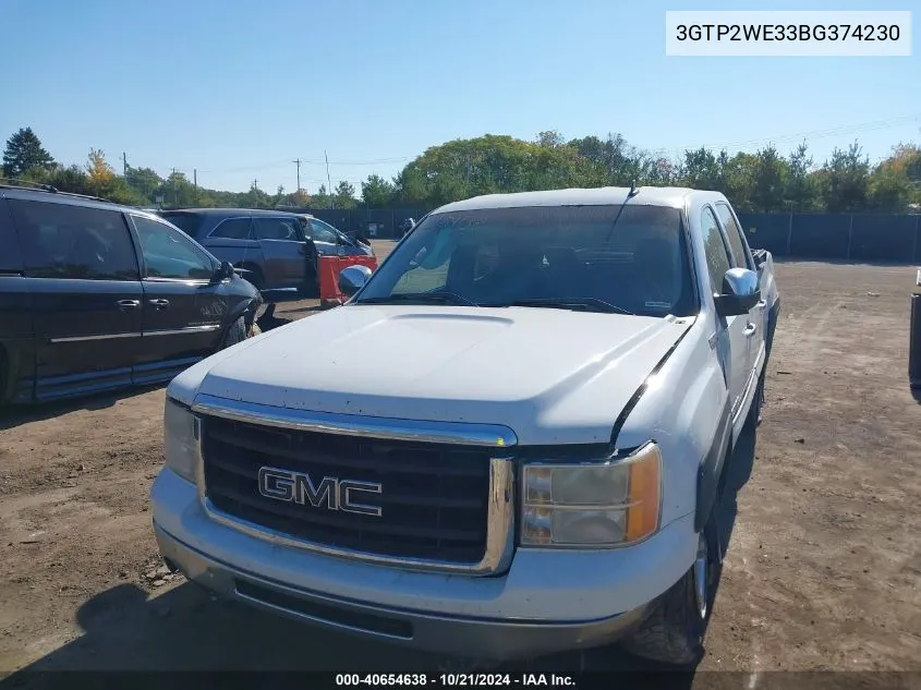 3GTP2WE33BG374230 2011 GMC Sierra K1500 Slt