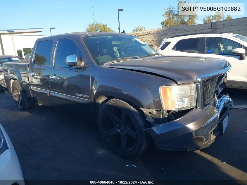 2011 GMC Sierra 1500 Sle VIN: 3GTP1VE00BG109882 Lot: 40664048