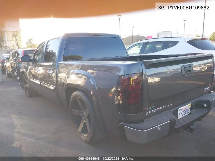 2011 GMC Sierra 1500 Sle VIN: 3GTP1VE00BG109882 Lot: 40664048