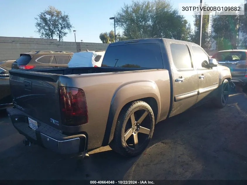 2011 GMC Sierra 1500 Sle VIN: 3GTP1VE00BG109882 Lot: 40664048