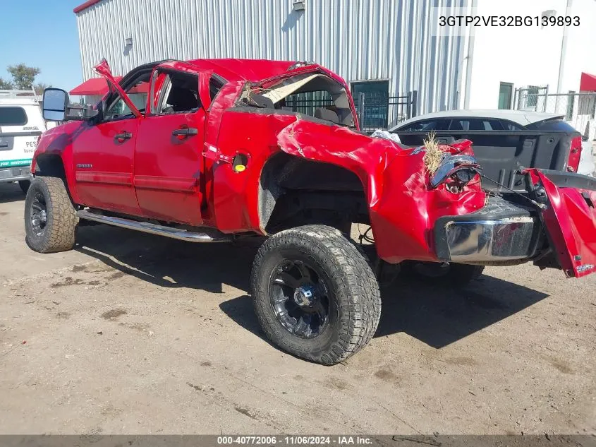 2011 GMC Sierra 1500 Sle VIN: 3GTP2VE32BG139893 Lot: 40772006