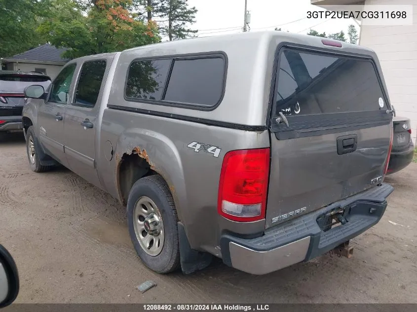 3GTP2UEA7CG311698 2012 GMC Sierra 1500