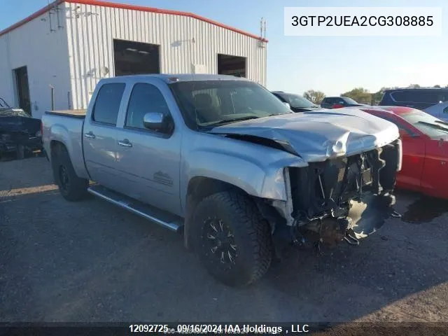 2012 GMC Sierra 1500 VIN: 3GTP2UEA2CG308885 Lot: 12092725