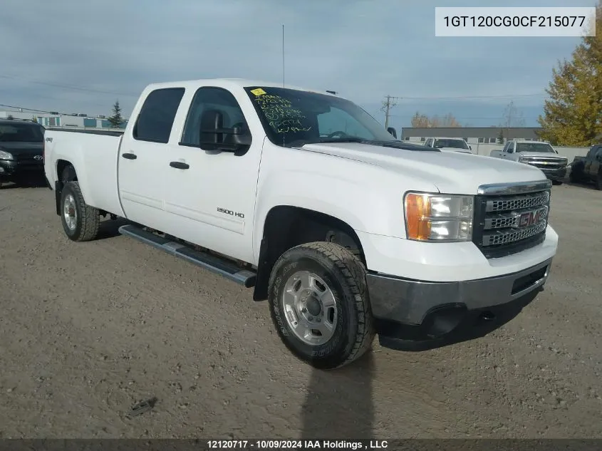 2012 GMC Sierra 2500Hd VIN: 1GT120CG0CF215077 Lot: 12120717