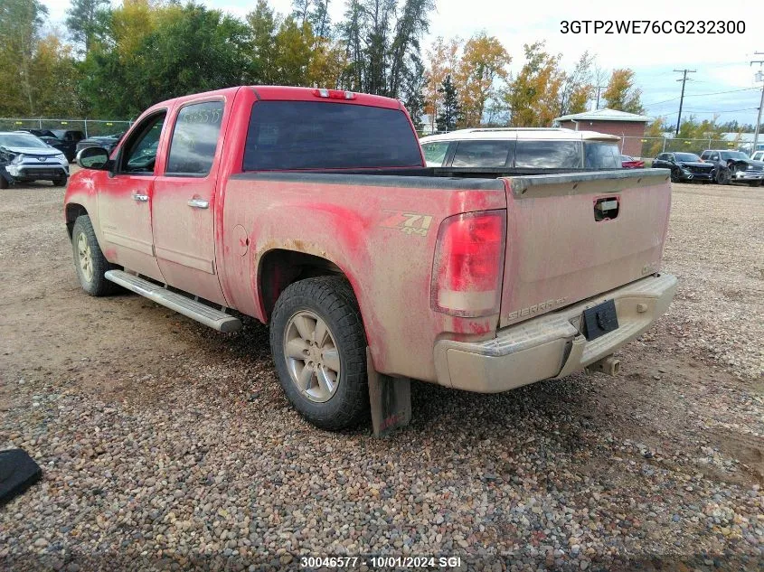 2012 GMC Sierra K1500 Slt VIN: 3GTP2WE76CG232300 Lot: 30046577