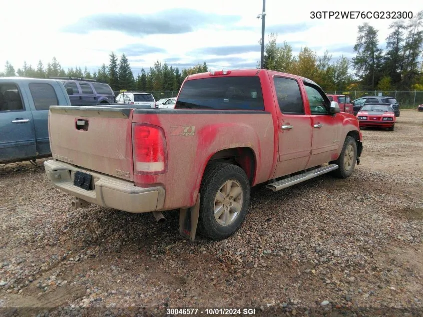 2012 GMC Sierra K1500 Slt VIN: 3GTP2WE76CG232300 Lot: 30046577