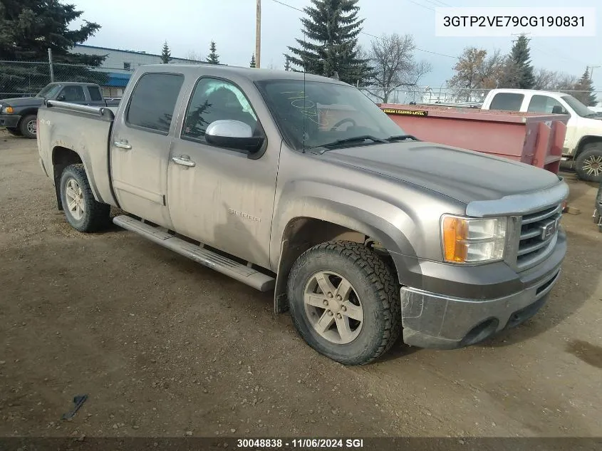 2012 GMC Sierra K1500 Sle VIN: 3GTP2VE79CG190831 Lot: 30048838