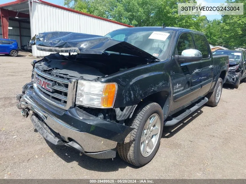 2012 GMC Sierra 1500 Sle VIN: 3GTP1VE02CG243004 Lot: 39499525