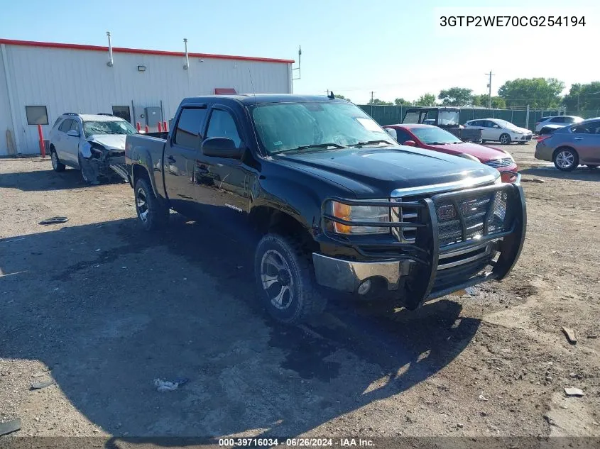 2012 GMC Sierra 1500 Slt VIN: 3GTP2WE70CG254194 Lot: 39716034