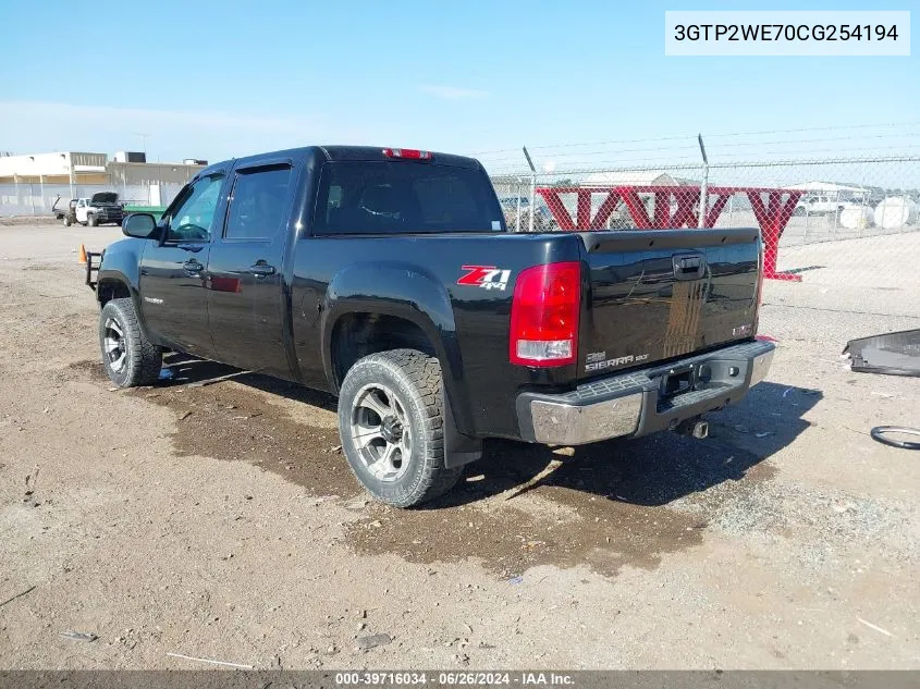 3GTP2WE70CG254194 2012 GMC Sierra 1500 Slt