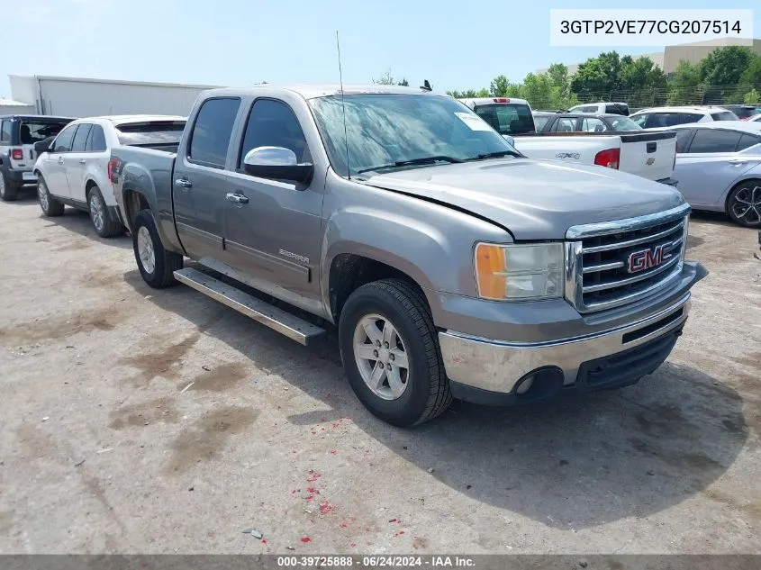 3GTP2VE77CG207514 2012 GMC Sierra 1500 Sle