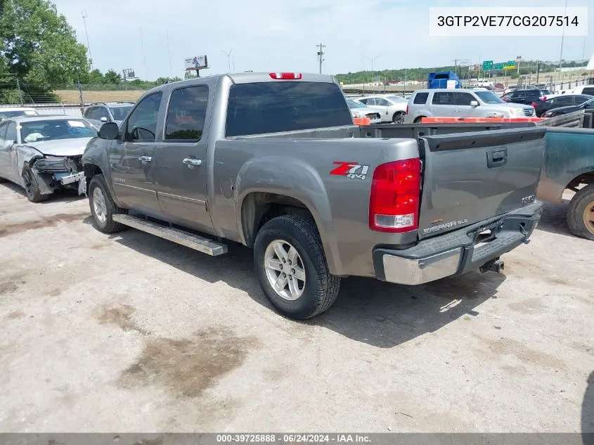 3GTP2VE77CG207514 2012 GMC Sierra 1500 Sle