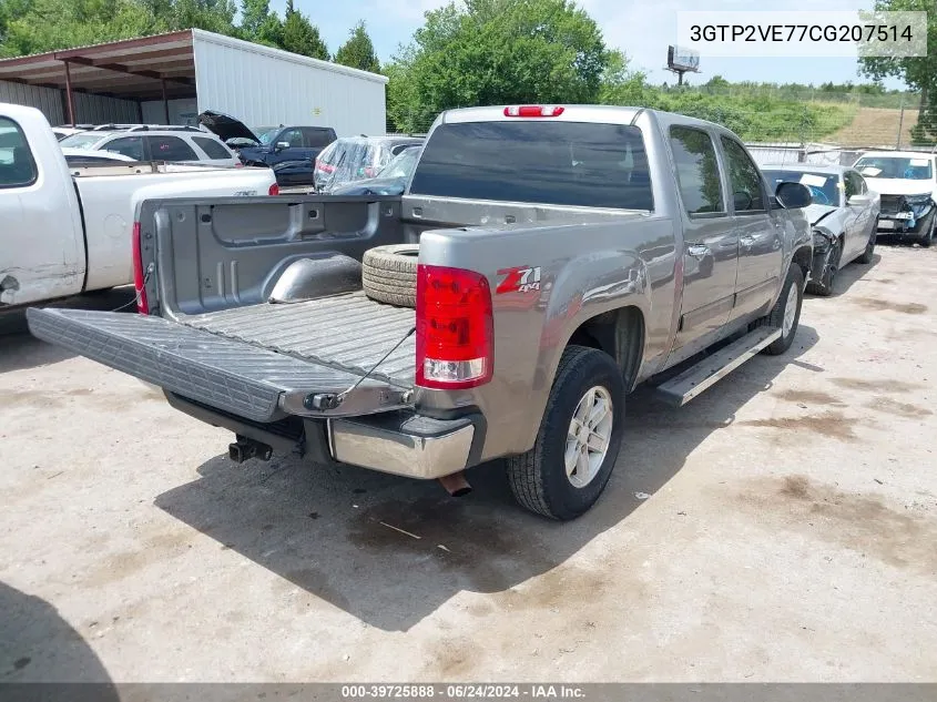 2012 GMC Sierra 1500 Sle VIN: 3GTP2VE77CG207514 Lot: 39725888