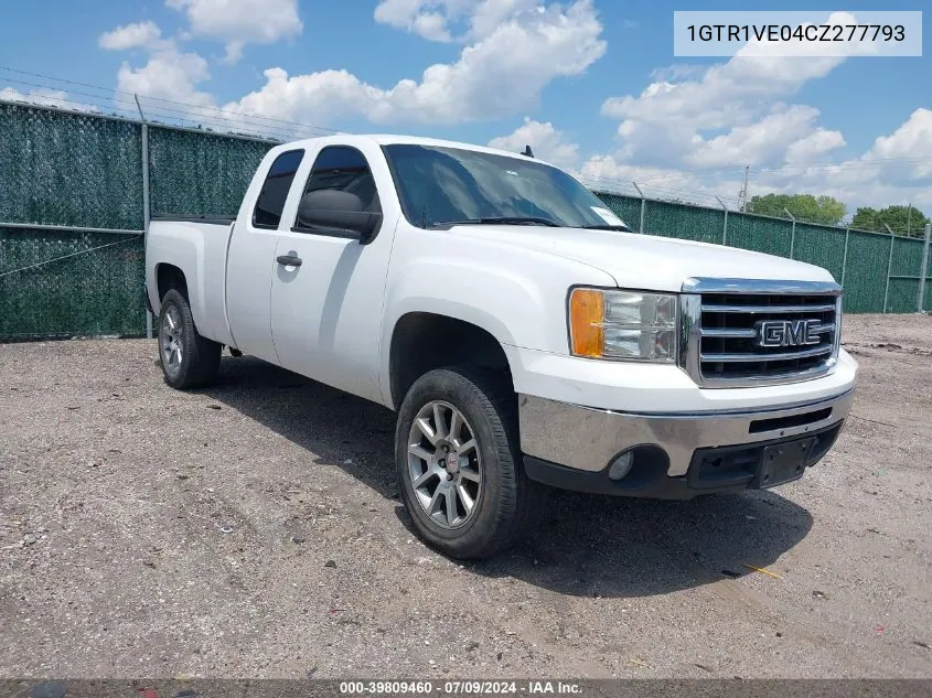 2012 GMC Sierra 1500 Sle VIN: 1GTR1VE04CZ277793 Lot: 39809460