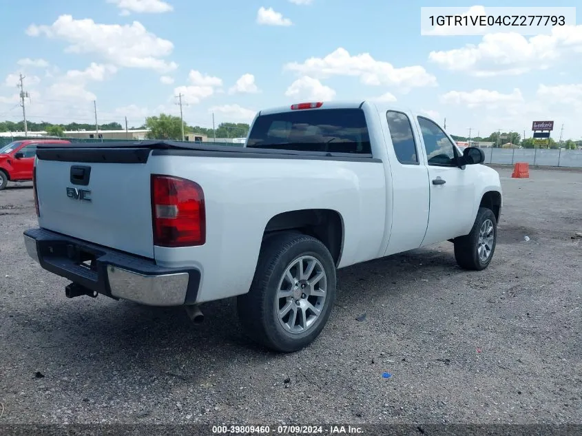 2012 GMC Sierra 1500 Sle VIN: 1GTR1VE04CZ277793 Lot: 39809460