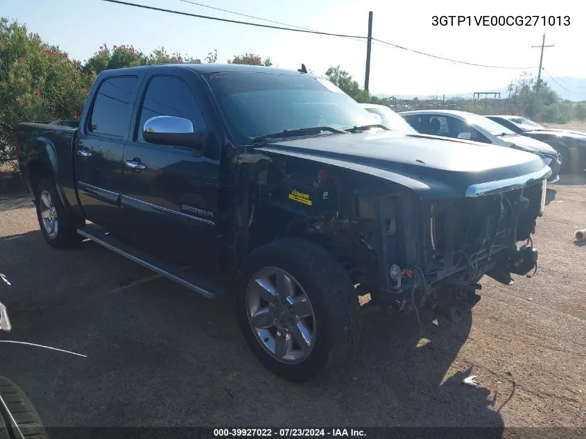 2012 GMC Sierra 1500 Sle VIN: 3GTP1VE00CG271013 Lot: 39927022