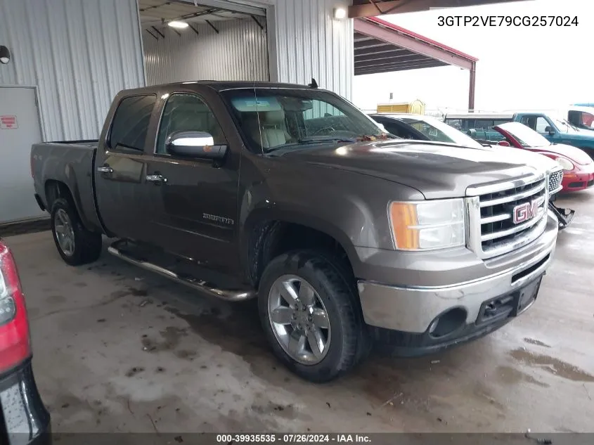 2012 GMC Sierra 1500 Sle VIN: 3GTP2VE79CG257024 Lot: 39935535