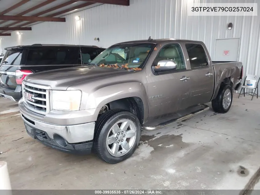 2012 GMC Sierra 1500 Sle VIN: 3GTP2VE79CG257024 Lot: 39935535