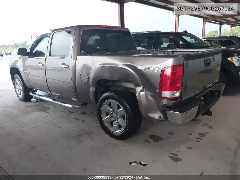 2012 GMC Sierra 1500 Sle VIN: 3GTP2VE79CG257024 Lot: 39935535