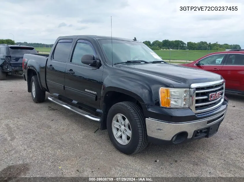 2012 GMC Sierra 1500 Sle VIN: 3GTP2VE72CG237455 Lot: 39938759