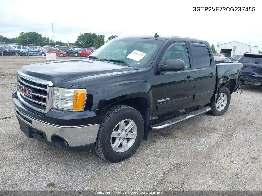 3GTP2VE72CG237455 2012 GMC Sierra 1500 Sle