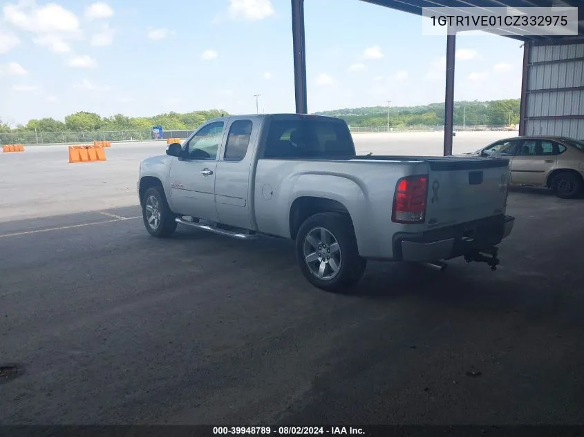 2012 GMC Sierra 1500 Sle VIN: 1GTR1VE01CZ332975 Lot: 39948789